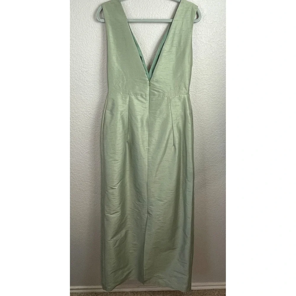 Lula Kate Dress Womens 12 Light Green Long Gown Maxi Brides Maid Formal Party - Picture 5 of 12